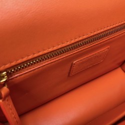 Replica Christian Dior 30 Montaigne Bag Latte Box Calfskin Orange