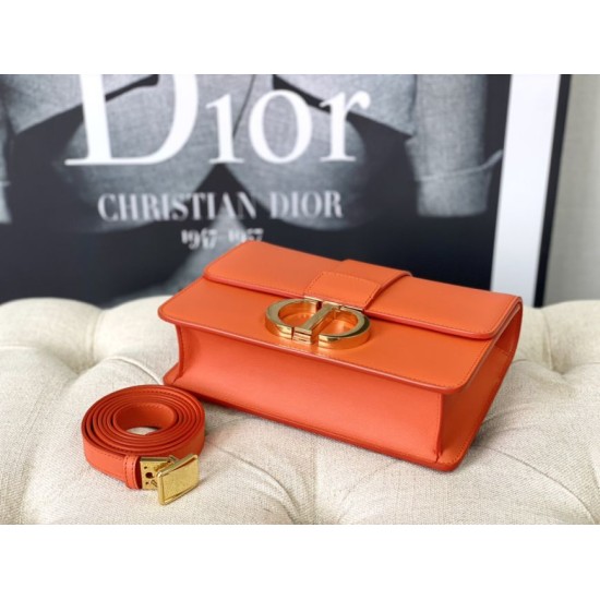 Replica Christian Dior 30 Montaigne Bag Latte Box Calfskin Orange Replica Christian Dior 30 Montaigne Bag Latte Box Calfskin Orange