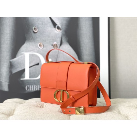 Replica Christian Dior 30 Montaigne Bag Latte Box Calfskin Orange Replica Christian Dior 30 Montaigne Bag Latte Box Calfskin Orange
