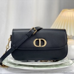 Replica Christian Dior 30 Montaigne Avenue Bag Black Box Calfskin