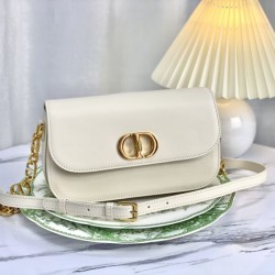 Replica Christian Dior 30 Montaigne Avenue Bag Dusty Ivory Box Calfskin