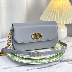 Replica Christian Dior 30 Montaigne Avenue Bag Gray Box Calfskin