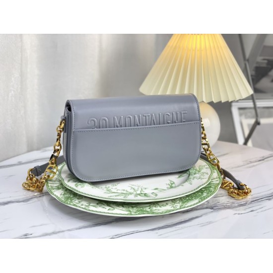 Replica Christian Dior 30 Montaigne Avenue Bag Gray Box Calfskin Replica Christian Dior 30 Montaigne Avenue Bag Gray Box Calfskin