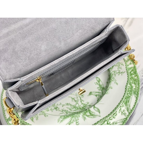 Replica Christian Dior 30 Montaigne Avenue Bag Gray Box Calfskin Replica Christian Dior 30 Montaigne Avenue Bag Gray Box Calfskin