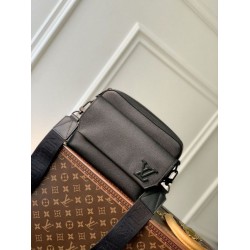 Replica Louis Vuitton Fastline Messenger LV Aerogram Bag M22482 Black