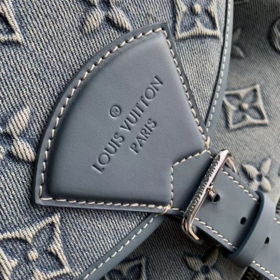 Replica Louis Vuitton M22534 LV Montsouris Backpack Washed Denim Blue Fake Louis Vuitton M22534 LV Montsouris Backpack Washed Denim Blue Replica