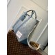 Fake Louis Vuitton M22537 LV Weekend NM Tote Bag Washed Denim Blue Replica Fake Louis Vuitton M22537 LV Weekend NM Tote Bag Washed Denim Blue Replica