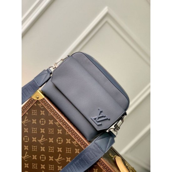 Fake Louis Vuitton Fastline Messenger LV Aerogram Bag M22611 Blue Replica