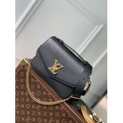 Replica Louis Vuitton Oxford Lockme Handbags M22735 Black