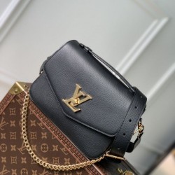 Replica Louis Vuitton Oxford Lockme Handbags M22735 Black