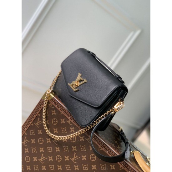 Replica Louis Vuitton Oxford Lockme Handbags M22735 Black