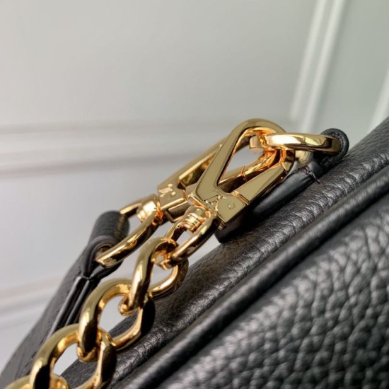 Replica Louis Vuitton Oxford Lockme Handbags M22735 Black
