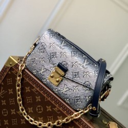 Fake Louis Vuitton LV M22834 Pochette Métis East West Bag Blue Replica