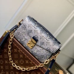 Fake Louis Vuitton LV M22834 Pochette Métis East West Bag Blue Replica