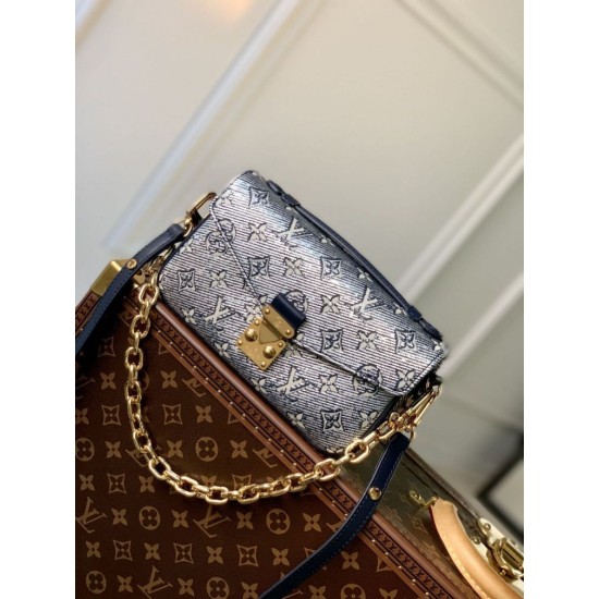 Replica Louis Vuitton LV M22834 Pochette Métis East West Bag Blue Fake Louis Vuitton LV M22834 Pochette Métis East West Bag Blue Replica