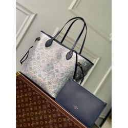 Replica Louis Vuitton LV M22921 Neverfull MM Bag Bule