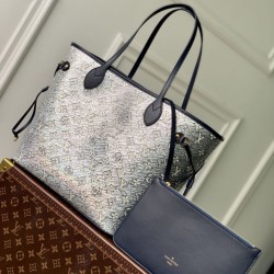 Replica Louis Vuitton LV M22921 Neverfull MM Bag Bule
