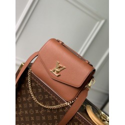 Replica Louis Vuitton Oxford Lockme Handbags M22952 Cognac