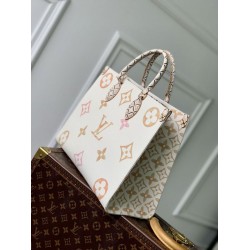 Fake Louis Vuitton OnTheGo MM Bag M22975 Beige Replica