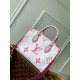 Replica Louis Vuitton OnTheGo PM Bag M22976 Rose Fake Louis Vuitton OnTheGo PM Bag M22976 Rose Replica