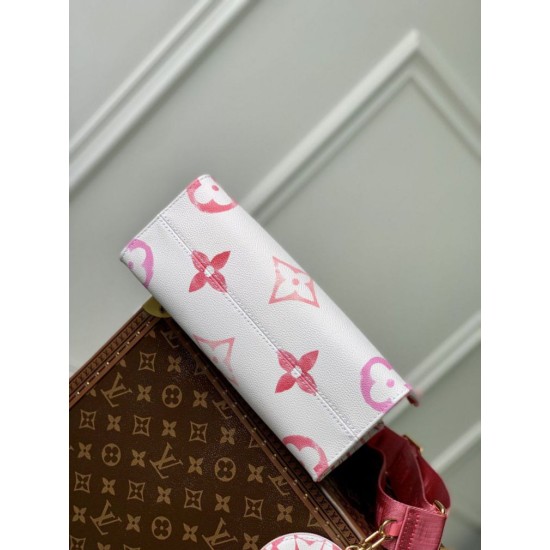 Replica Louis Vuitton OnTheGo PM Bag M22976 Rose Fake Louis Vuitton OnTheGo PM Bag M22976 Rose Replica