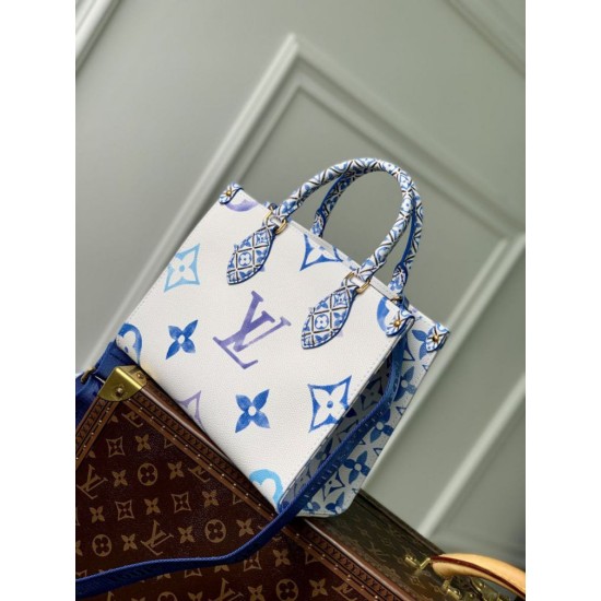 Replica Louis Vuitton OnTheGo PM Bag M22976 Blue Replica Louis Vuitton OnTheGo PM Bag M22976 Blue