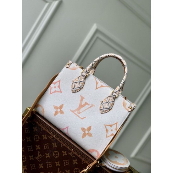 Replica Louis Vuitton OnTheGo PM Bag M22976 Beige Fake Louis Vuitton OnTheGo PM Bag M22976 Beige Replica