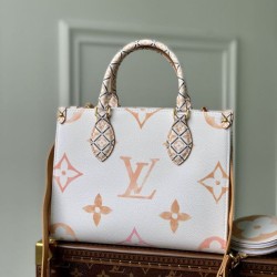Fake Louis Vuitton OnTheGo PM Bag M22976 Beige Replica
