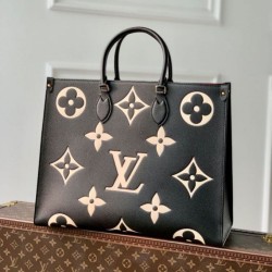 Fake Louis Vuitton Onthego GM Tote Bag M45945 Bicolor Monogram Replica