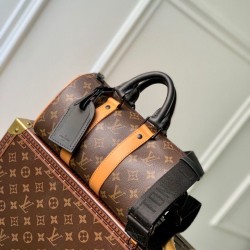 Replica Louis Vuitton Keepall Bandoulière 25 Bag M46687 Monogram Macassar