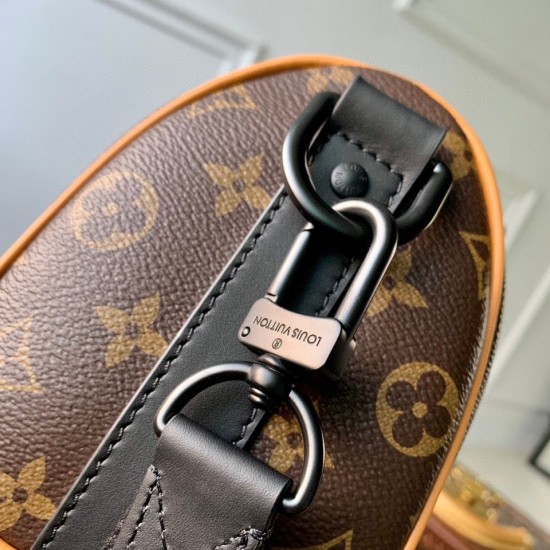Fake Louis Vuitton M46687 LV Keepall Bandouliere 25 Monogram Macassar Canvas Replica Replica Louis Vuitton M46687 LV Keepall Bandouliere 25 Monogram Macassar Canvas
