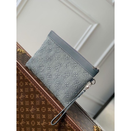 Replica Louis Vuitton Pochette To-Go Monogram Washed Denim Bag M82313