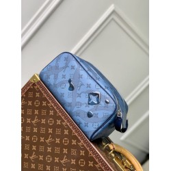 Replica Louis Vuitton M82337 LV Dopp Kit Abyss Bag Blue