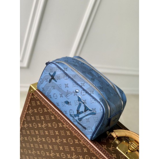 Replica Louis Vuitton M82337 LV Dopp Kit Abyss Bag Blue Replica Louis Vuitton M82337 LV Dopp Kit Abyss Bag Blue