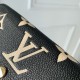 Replica Louis Vuitton Emilie Wallet Bicolor Monogram M82340 Black