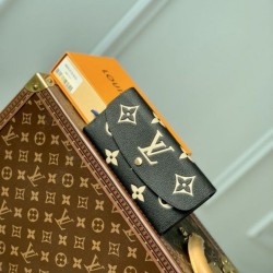 Replica Louis Vuitton Emilie Wallet Bicolor Monogram M82340 Black