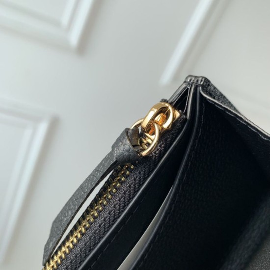 Replica Louis Vuitton Emilie Wallet Bicolor Monogram M82340 Black