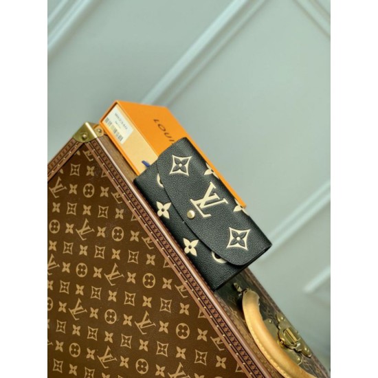 Replica Louis Vuitton Emilie Wallet Bicolor Monogram M82340 Black