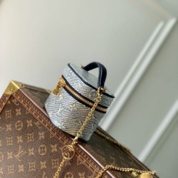 Replica Louis Vuitton LV M82467 Micro Vanity Bag Blue