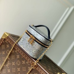 Replica Louis Vuitton LV M82467 Micro Vanity Bag Blue