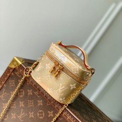 Replica Louis Vuitton LV M82467 Micro Vanity Bag Glod