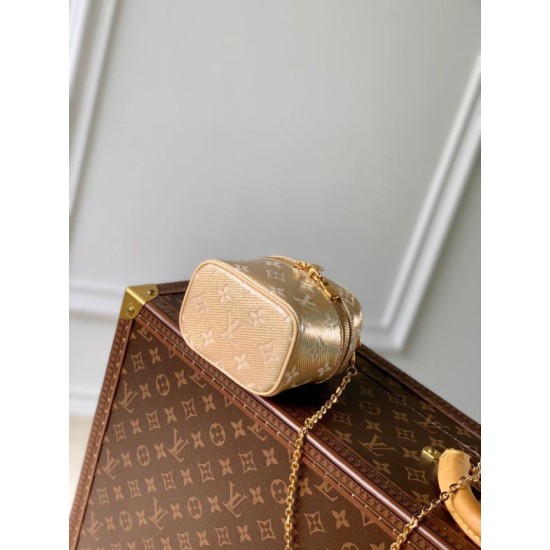 Replica Louis Vuitton LV M82467 Micro Vanity Bag Glod