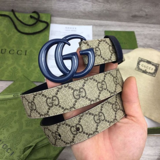 Fake Gucci GG Marmont thin belt 414516 Black Replica
