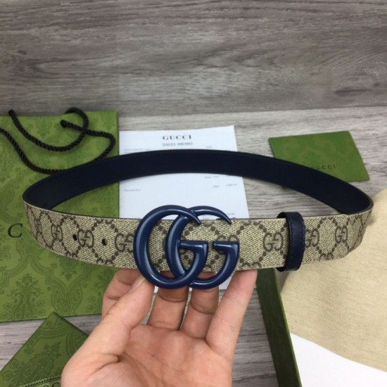 Fake Gucci GG Marmont thin belt 414516 Black Replica