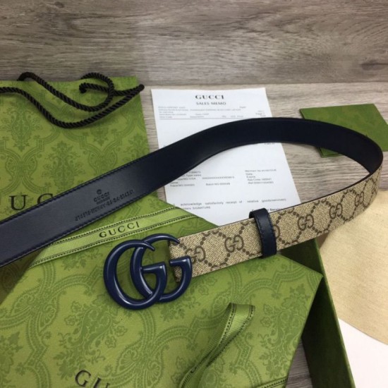 Fake Gucci GG Marmont thin belt 414516 Black Replica