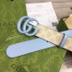 Fake Gucci GG Marmont wide belt 400593 40mm Light Blue Replica