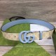 Fake Gucci GG Marmont wide belt 400593 40mm Light Blue Replica