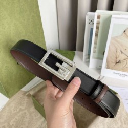 Fake Gucci reversible belt with Square G buckle 626974 Silver Hardware Replica