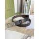 Fake Gucci reversible belt with Square G buckle 626974 Silver Hardware Replica
