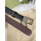 Fake Gucci reversible belt with Square G buckle 626974 Silver Hardware Replica